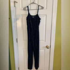 Aerie Blue Velvet Romper